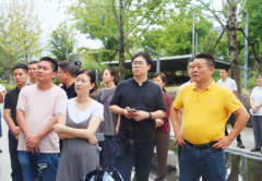 杭州市全面推进城市更新行动领导小组到北控水务余杭污水处理厂调研